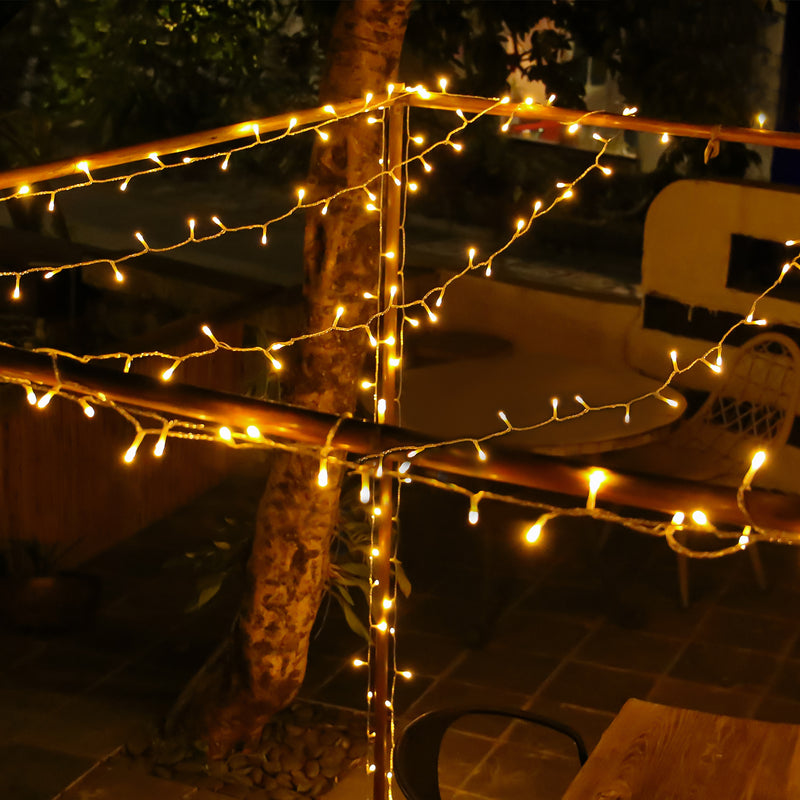 Waterproof 36ft 100 LED Battery Operated Fairy Lights for Outdoor Events