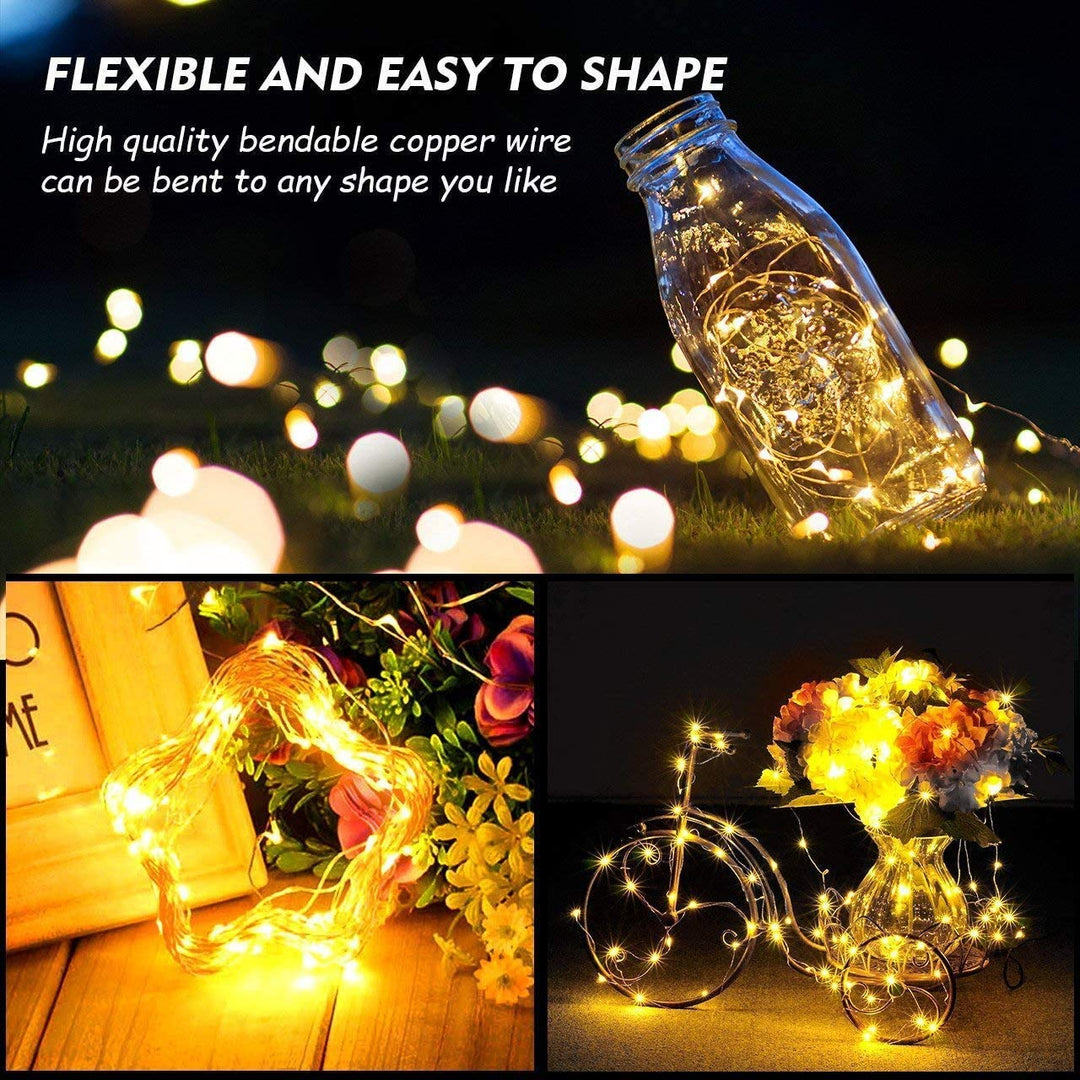 36ft 100LED String Lights 9 Modes Speed Adjustable Battery Powered Fairy Lights USA/UK/DE